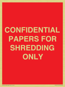 CONFIDENTIAL PAPERS FOR SHREDDING ONLY